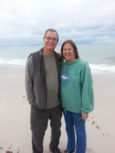 Your ministers Gerry and Scott on Sarasota beach